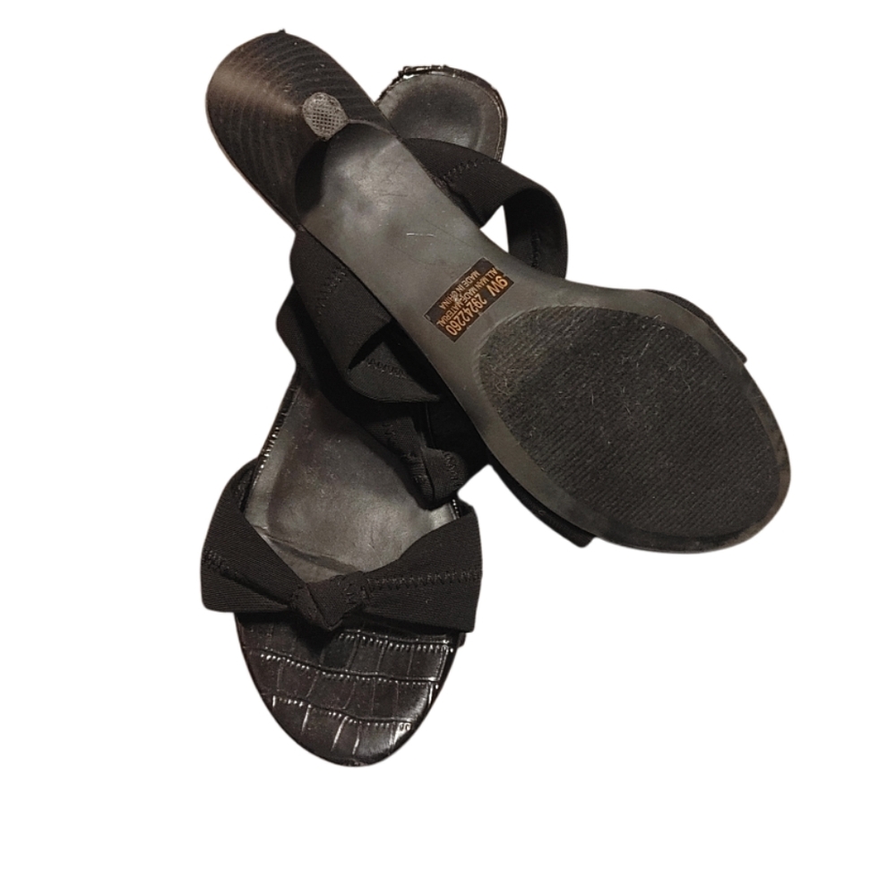 CATO sandals, black size 9w